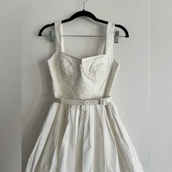 Self-Portrait White Midi Dress - Picture 5 of 13